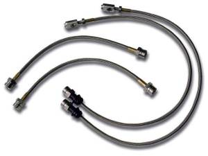 Autotech - Autotech Stainless Braided Brake Lines - Mk5 Mk6 2.0T & 2.5L (4 line set) MK6 w/ 286mm rear only