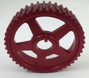 Autotech - AUTOTECH Lightweight Intermediate Shaft Pulley - RED - 16V & B5 150hp 1.8T