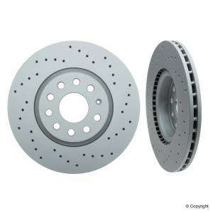 Autotech - Zimmermann Sport MK5 MK6 MK7 2.0T X-Drilled Front Rotor Kit 312x25 5x112