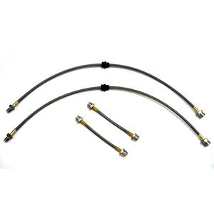 Autotech - Autotech Stainless Braided Brake Lines - 1998-2005 Mk4 w/ R32 Front Brake Upgrade (4 line set)