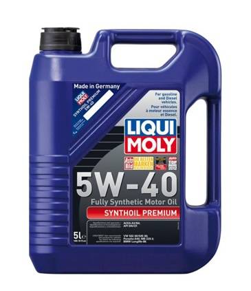 LiquiMoly 5W40 Synthetic Motor Oil 5 liter