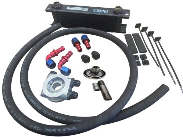 Mocal Setrab 12V VR6 THERMO 10 ROW OIL COOLER KIT, POLY HOSE