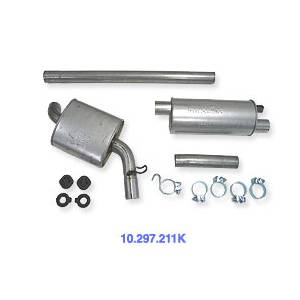 Engine - Aluminized Exhaust - Autotech - Temporarily Unavailable - Autotech SportTuned 2.25" Exhaust, MK2 Jetta 1985-92 for 50mm cat outlet